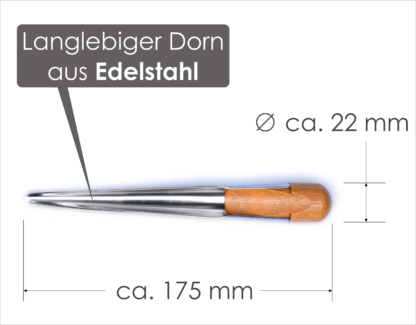 Hohlspieker (Marlspieker) Edelstahl Spleißwerkzeug – Bild 2